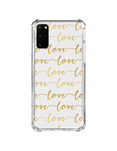 Coque Samsung Galaxy S20 FE Love Amour Repeating Transparente - Sylvia Cook