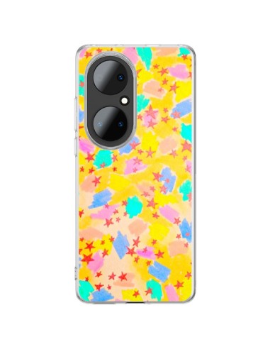 Coque Huawei P50 Pro Stars Etoiles Jaunes - Ebi Emporium