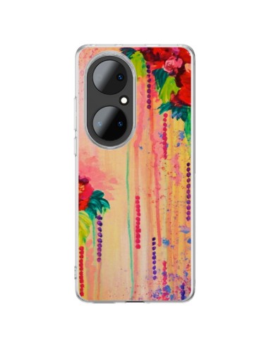 Coque Huawei P50 Pro Strawberry Confetti Flowers - Ebi Emporium