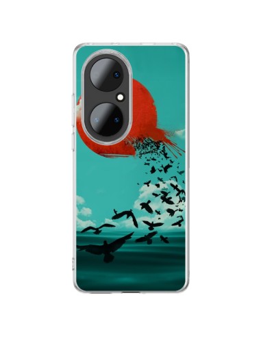 Coque Huawei P50 Pro Soleil Oiseaux Mer - Jay Fleck