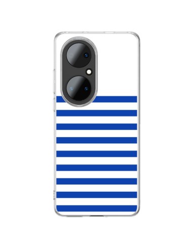 Coque Huawei P50 Pro Mariniere Bleu - Jonathan Perez