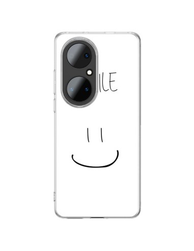 Coque Huawei P50 Pro Smile Souriez en Blanc - Jonathan Perez