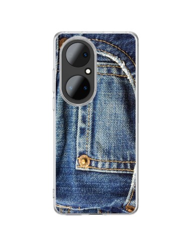 Coque Huawei P50 Pro Jean Bleu Vintage - Laetitia