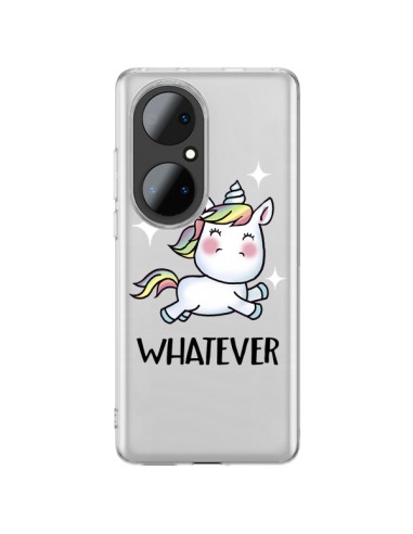 Coque Huawei P50 Pro Licorne Whatever Transparente - Maryline Cazenave