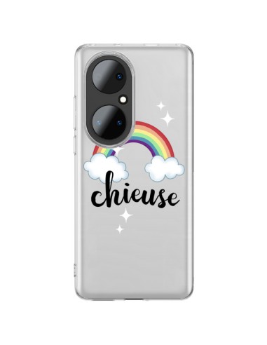 Coque Huawei P50 Pro Chieuse Arc En Ciel Transparente - Maryline Cazenave