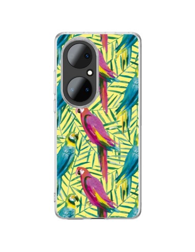 Coque Huawei P50 Pro Tropical Monstera Leaves Multicolored - Ninola Design