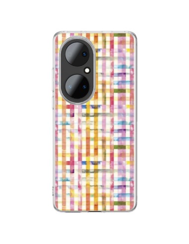 Coque Huawei P50 Pro Vichy Black Yellow - Ninola Design