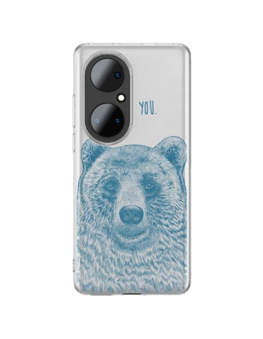 Coque Huawei P50 Pro I Love You Bear Ours Ourson Transparente - Rachel Caldwell