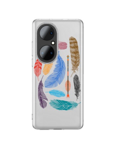 Coque Huawei P50 Pro Plume Feather Couleur Transparente - Rachel Caldwell