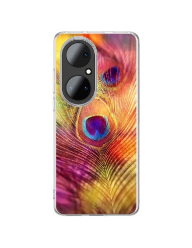 Coque Huawei P50 Pro Plume de Paon Multicolore - Sylvia Cook