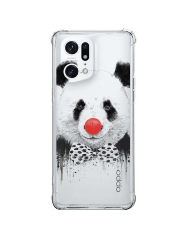 Oppo Find X5 Pro Case Clown Panda Clear - Balazs Solti