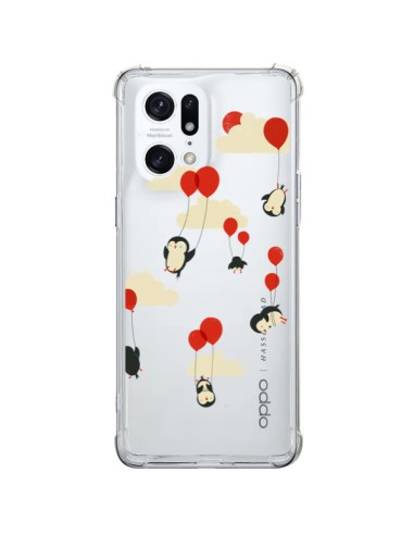 Oppo Find X5 Pro Case Penguin Ballons Sky Clear - Jay Fleck