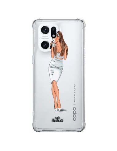 Coque Oppo Find X5 Pro Ice Queen Ariana Grande Chanteuse Singer Transparente - kateillustrate