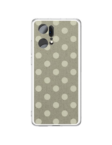 Coque Oppo Find X5 Pro Pois Polka Camel - Mary Nesrala