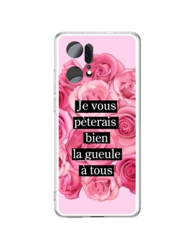 Coque Oppo Find X5 Pro Je vous pèterais Fleurs - Maryline Cazenave