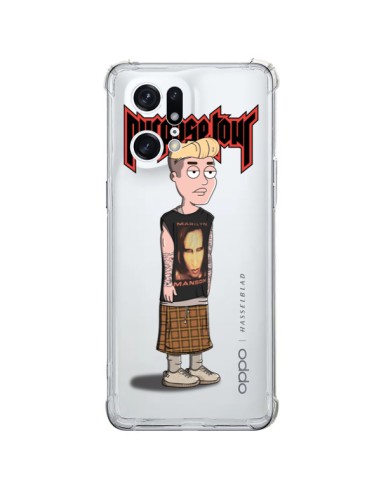 Coque Oppo Find X5 Pro Bieber Marilyn Manson Fan Transparente - Mikadololo