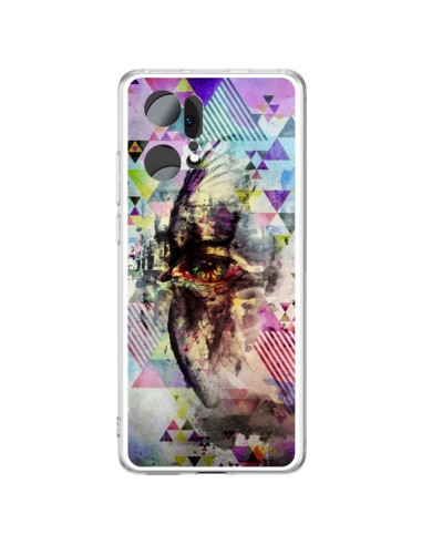 Coque Oppo Find X5 Pro Oeil Triangle Oiseau Cry Bird - Maximilian San