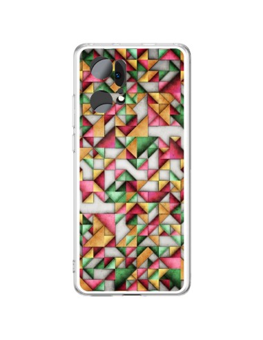 Coque Oppo Find X5 Pro Azteque Triangle Geometric World - Maximilian San