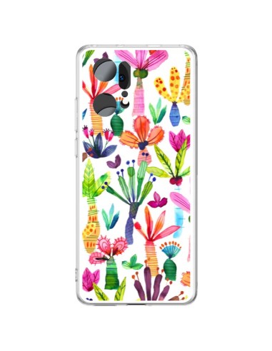 Coque Oppo Find X5 Pro Overlapped Watercolor Dots - Ninola Design