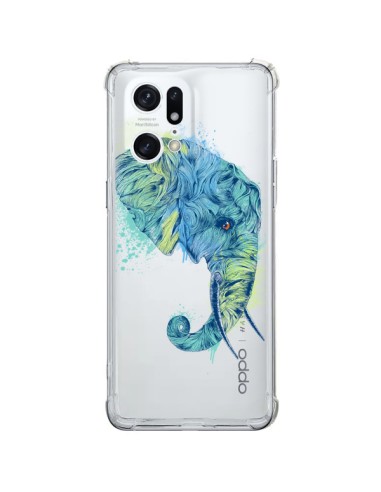 Coque Oppo Find X5 Pro Elephant Elefant Transparente - Rachel Caldwell