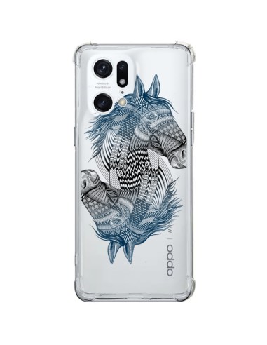 Coque Oppo Find X5 Pro Cheval Horse Double Transparente - Rachel Caldwell