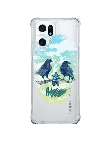 Coque Oppo Find X5 Pro Tête de Mort Nature Transparente - Rachel Caldwell