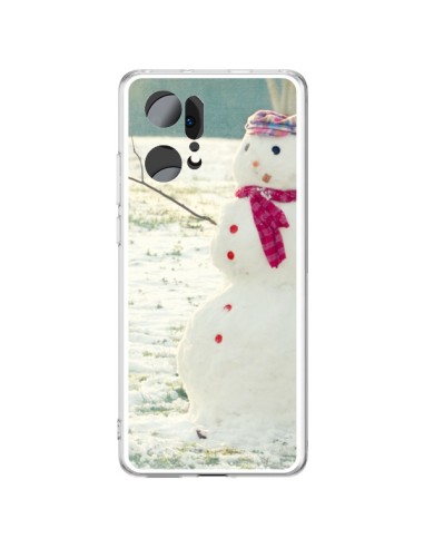 Coque Oppo Find X5 Pro Bonhomme de Neige - R Delean