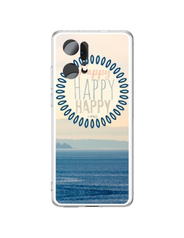 Coque Oppo Find X5 Pro Happy Day Mer Ocean Sable Plage Paysage - R Delean