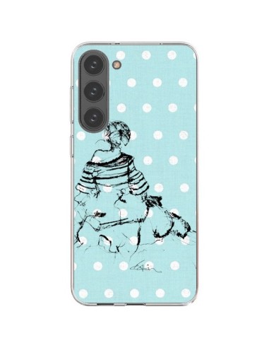 Cover Samsung Galaxy S23 Plus 5G Bozza Donna a Pois Fashion Modaa - Cécile