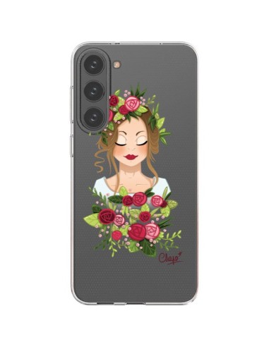 Cover Samsung Galaxy S23 Plus 5G Donna Occhi Chiusi Trasparente - Chapo