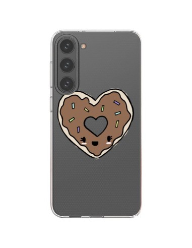 Cover Samsung Galaxy S23 Plus 5G Ciambella Cuore Chocolat Trasparente - Claudia Ramos