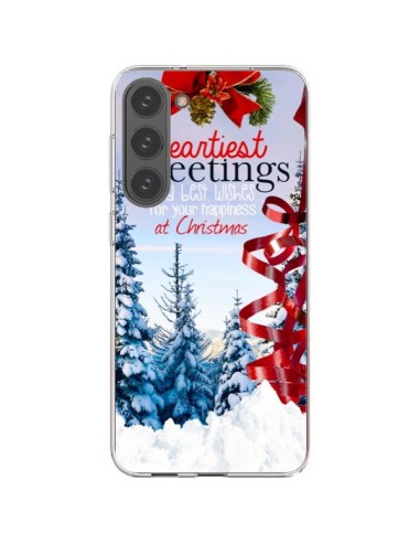 Coque Samsung Galaxy S23 Plus 5G Voeux Joyeux Noël - Eleaxart