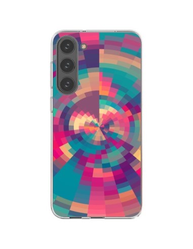 Samsung Galaxy S23 Plus 5G Case Color Spiral Pink Purple - Eleaxart