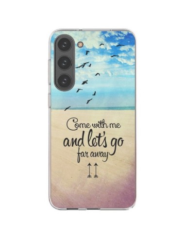 Coque Samsung Galaxy S23 Plus 5G Let's Go Far Away Beach Plage - Eleaxart