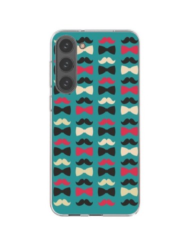 Cover Samsung Galaxy S23 Plus 5G Hipster Moustache Papillon - Eleaxart