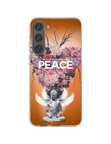 Samsung Galaxy S23 Plus 5G Case Peace Flowers Buddha - Eleaxart