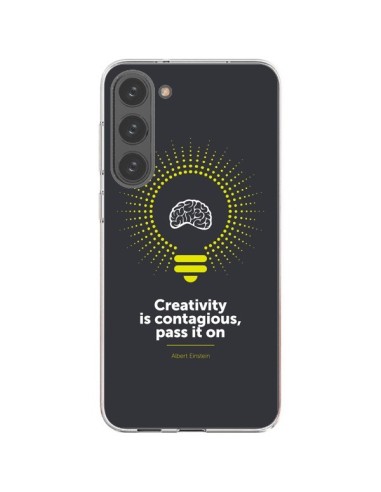 Cover Samsung Galaxy S23 Plus 5G Creativity is contagious, Einstein - Shop Gasoline