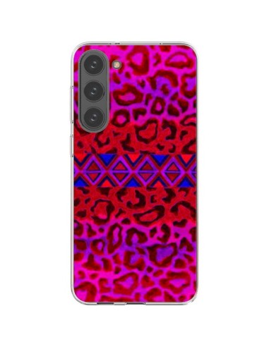 Samsung Galaxy S23 Plus 5G Case Tribal Leopard Red - Ebi Emporium