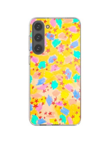 Coque Samsung Galaxy S23 Plus 5G Stars Etoiles Jaunes - Ebi Emporium