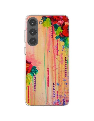 Coque Samsung Galaxy S23 Plus 5G Strawberry Confetti Flowers - Ebi Emporium