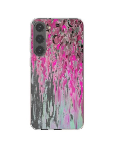 Coque Samsung Galaxy S23 Plus 5G Tempête Rose Transparente - Ebi Emporium