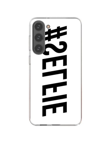 Coque Samsung Galaxy S23 Plus 5G Hashtag Selfie Noir Inversé Horizontal - Jonathan Perez