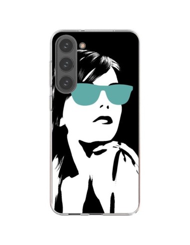 Coque Samsung Galaxy S23 Plus 5G Fille Lunettes Bleues - Jonathan Perez