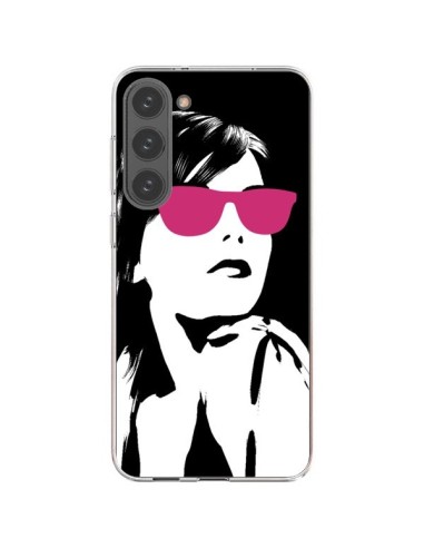 Cover Samsung Galaxy S23 Plus 5G Ragazza Occhiali Rosa - Jonathan Perez