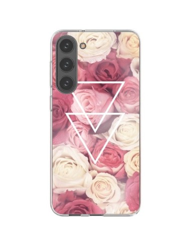 Cover Samsung Galaxy S23 Plus 5G Rosa Triangoli Fiori - Jonathan Perez