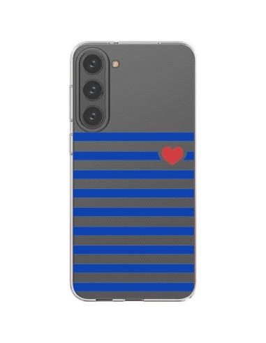 Cover Samsung Galaxy S23 Plus 5G Mariniere Cuore Amore Trasparente - Jonathan Perez