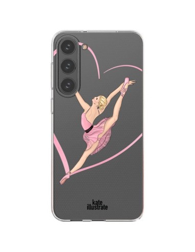 Cover Samsung Galaxy S23 Plus 5G Ballerina Salto Danza Trasparente - kateillustrate