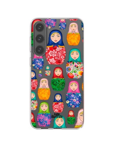 Cover Samsung Galaxy S23 Plus 5G Matryoshka Bambola Russa Trasparente - kateillustrate