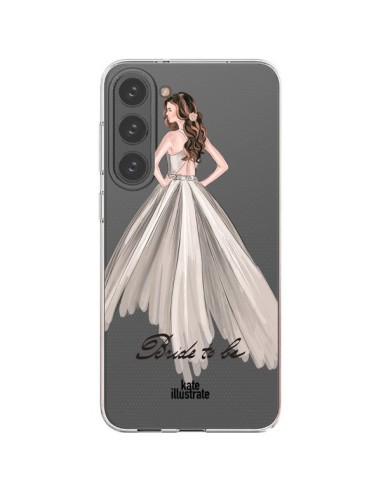 Cover Samsung Galaxy S23 Plus 5G Bride To Be Sposa Trasparente - kateillustrate