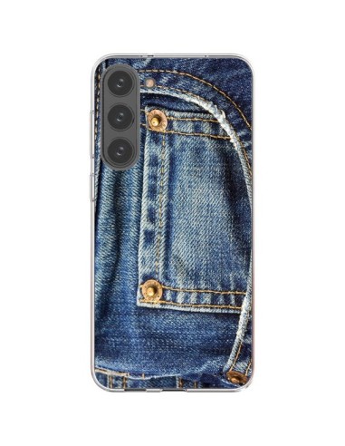 Cover Samsung Galaxy S23 Plus 5G Jean Blu Vintage - Laetitia